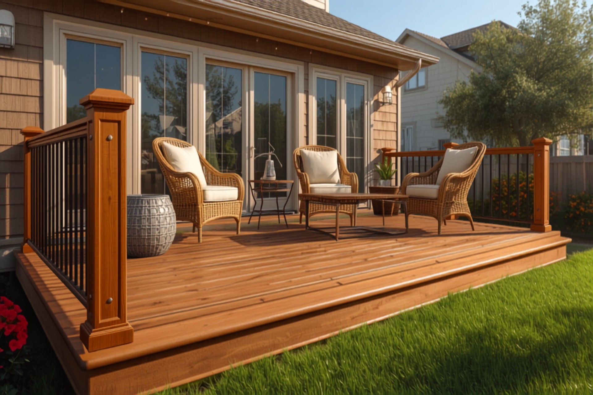 Custom deck seating Westchester NY